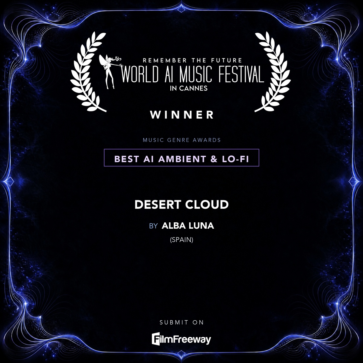 waimf-gagnants-aout-2026-22-best-ai-ambient-lo-fi Gagnant d'août 2026 du World AI Music Festival in Cannes — Best AI Ambient & Lo-Fi : Desert Cloud, Alba Luna (Spain)