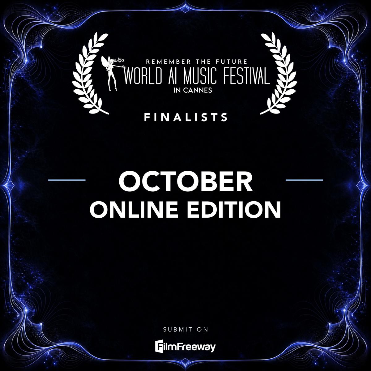 Couverture des finalistes d'octobre 2026 du World AI Music Festival in Cannes