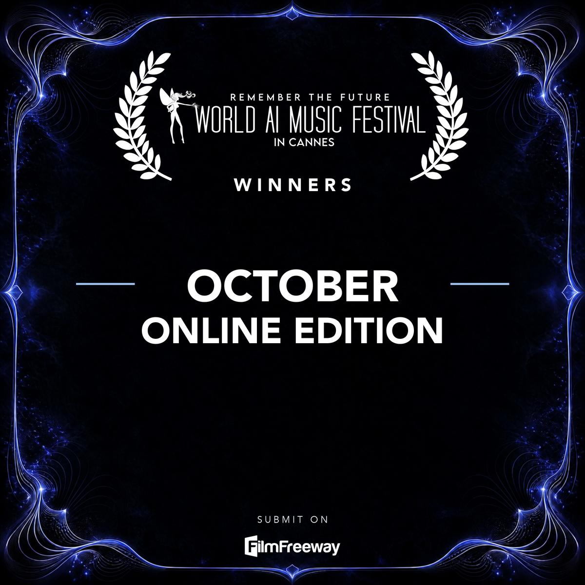 Gagnants d'octobre 2026 du World AI Music Festival in Cannes — couverture