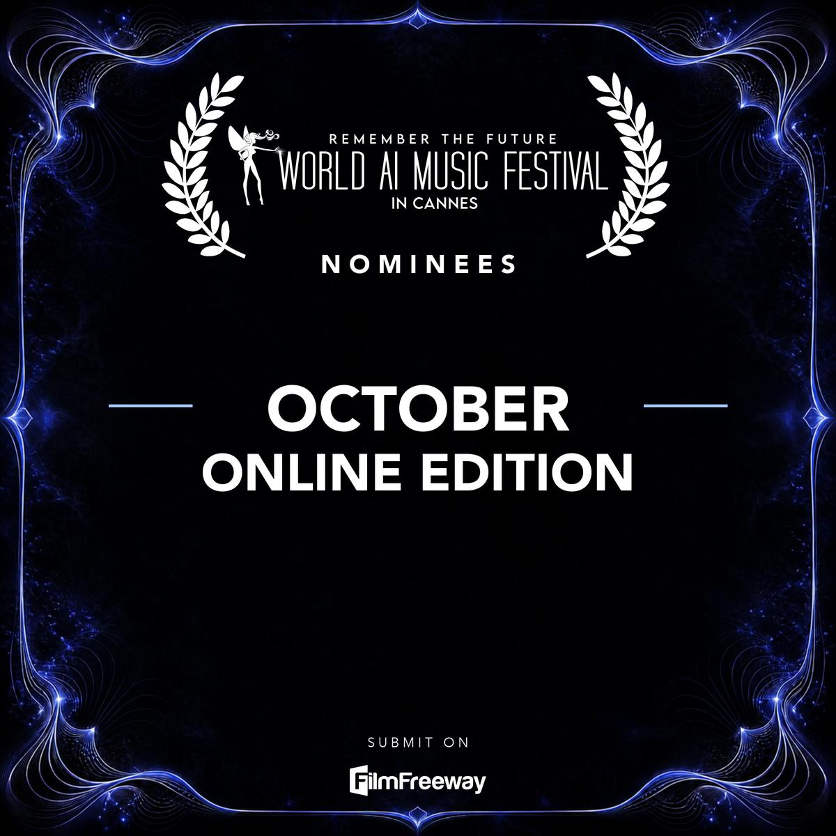 Couverture des nommés d'octobre 2026 du World AI Music Festival in Cannes